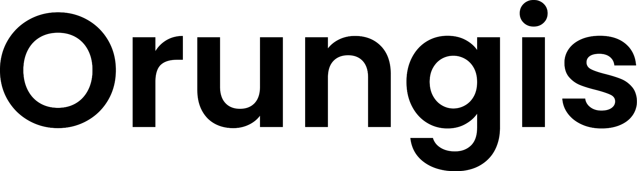 Black wordmark - Orungis